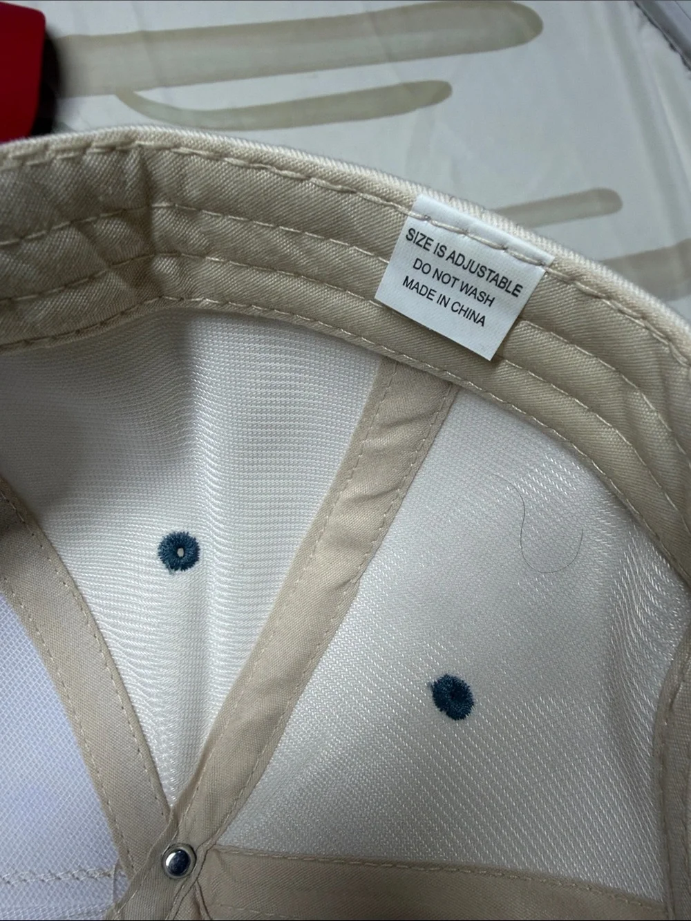 Somebody’s problem Two-Tone Cream and Blue Trucker Cap unisex SnapBack